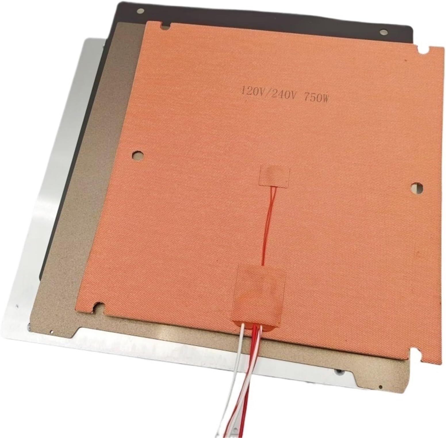For Sovol SV08 3D printer S08 HotBed 10mm Riser heated bed upgrade kit 120/240V silicone heater 0.1mm flat aluminum bed Design By N(DIY Bed Kit)