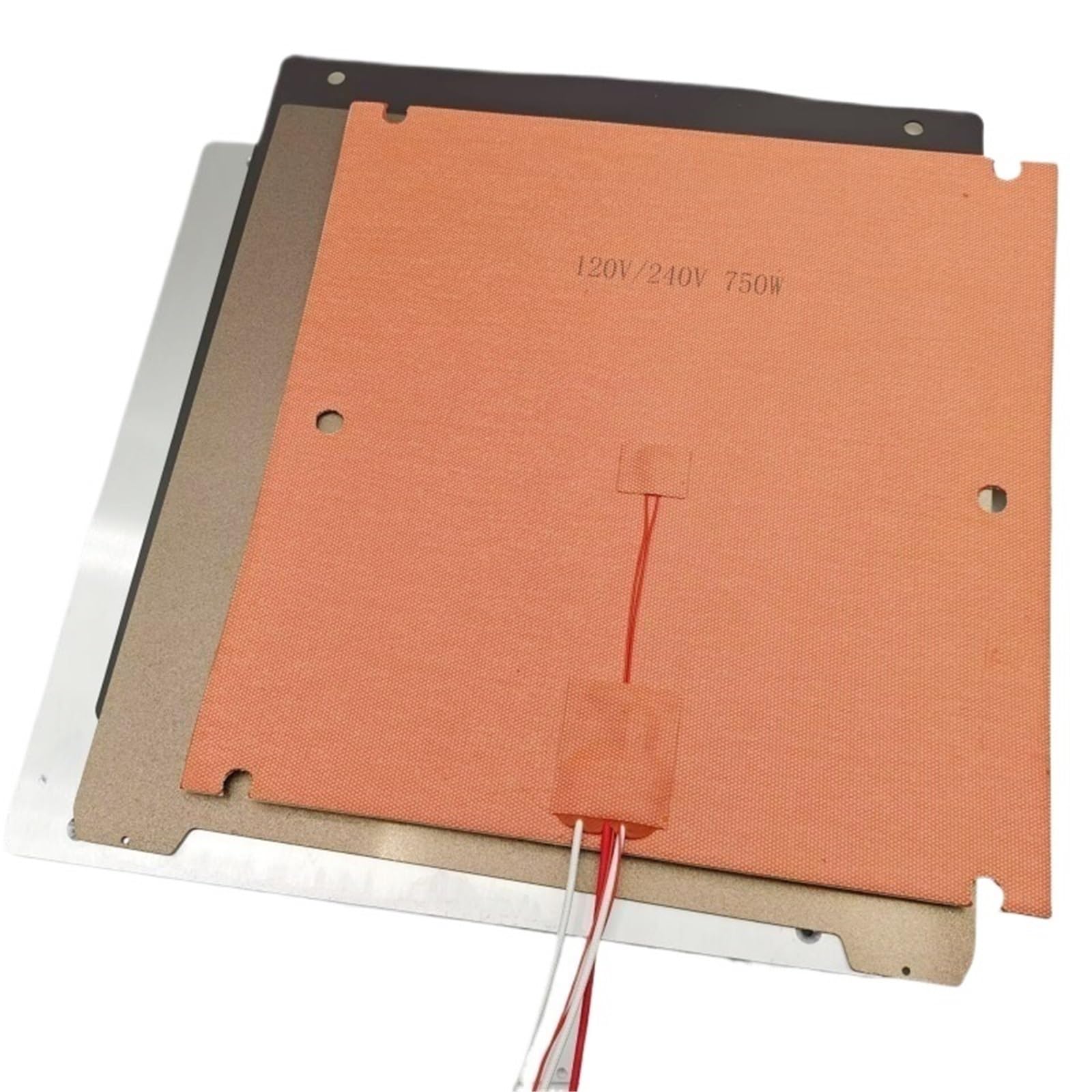 For Sovol SV08 3D-Drucker S08 HotBed 10-mm-Riser-Heizbett-Upgrade-Kit 120/240-V-Silikonheizung 0,1-mm-Flachbett aus Aluminium Design von N(3D printed Parts)