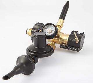 Imperium Helium Tank Combo Mylar and Latex Balloon Filler Valve (With Foil Balloon Auto Shut Off Valve, String Cutter, Tying Disc Post and Total Ribbon System)