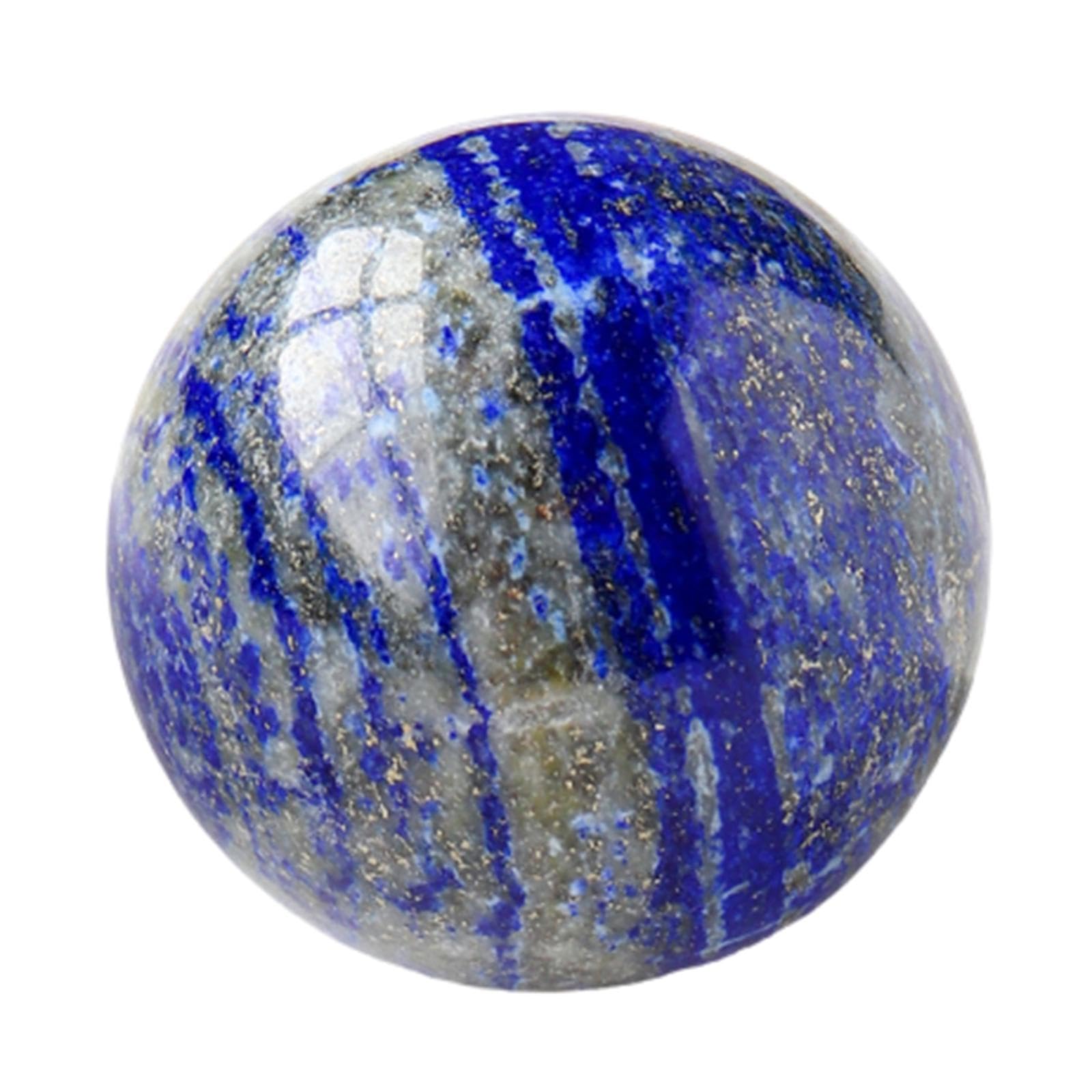 DPURPIWADY Crystal Ball Decorative with Stand Lapis Lazuli Stone Gemstone Sphere Ornaments,60mm