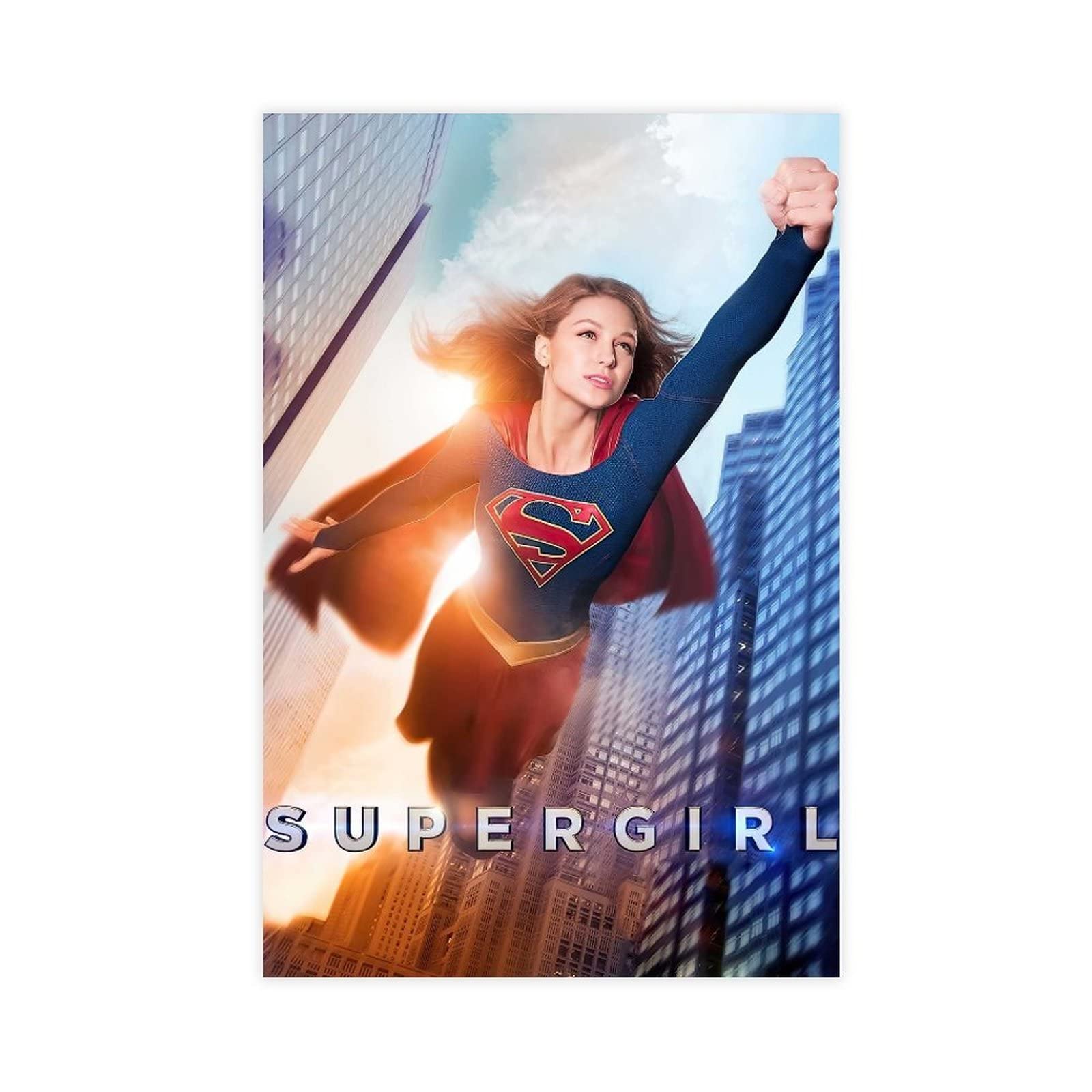 Supergirl Kara Zor Movie Poster Canvas Poster Wall Art Decor Print Picture Paintings for Living Room Bedroom Decoration 12x18inch(30x45cm) Unframe: