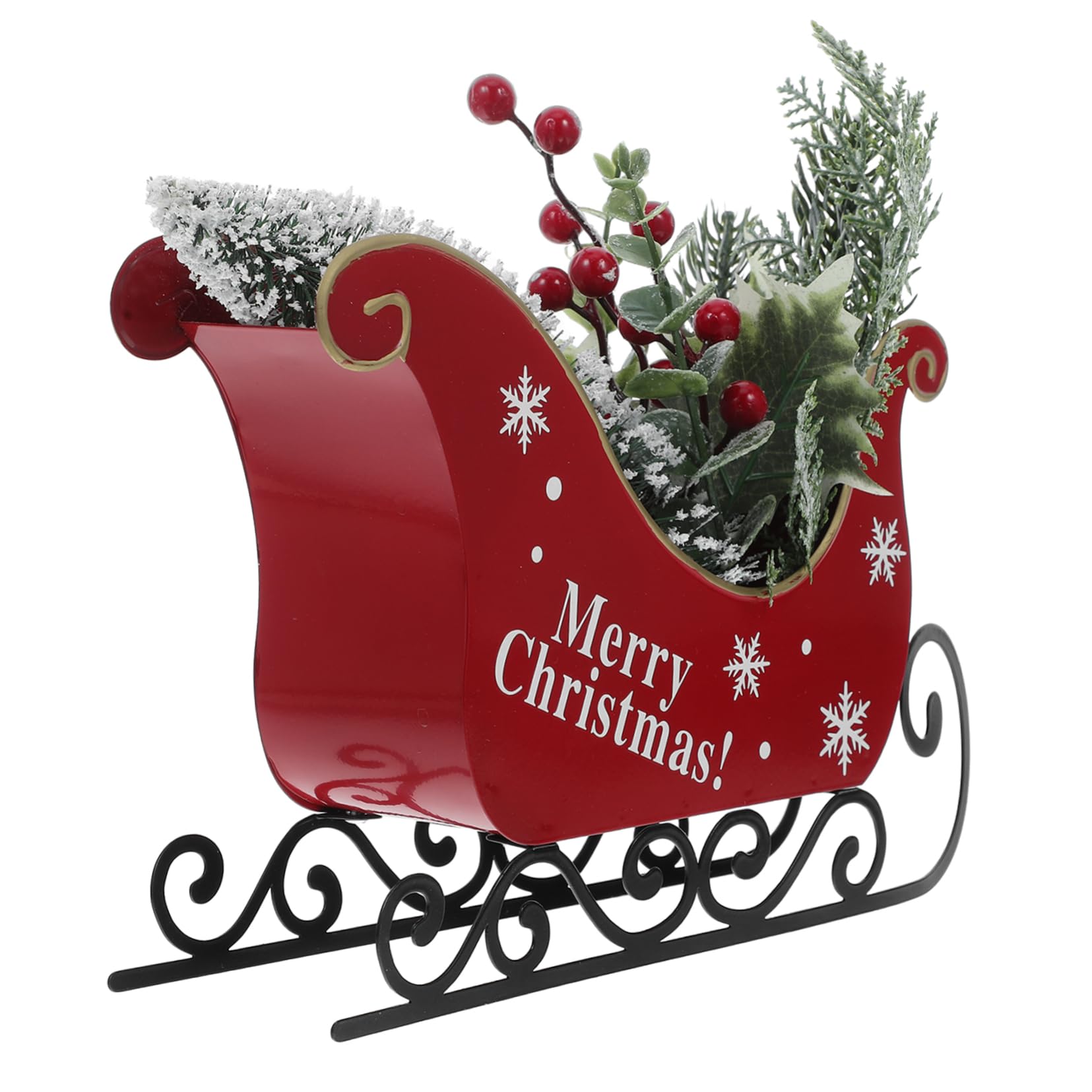 Decoración navideña, Trineo navideño, decoración de Mesa, Adorno navideño Artesanal para decoración del hogar, Centro de Mesa navideño para mesas y estantes, Material Seguro, diseñ