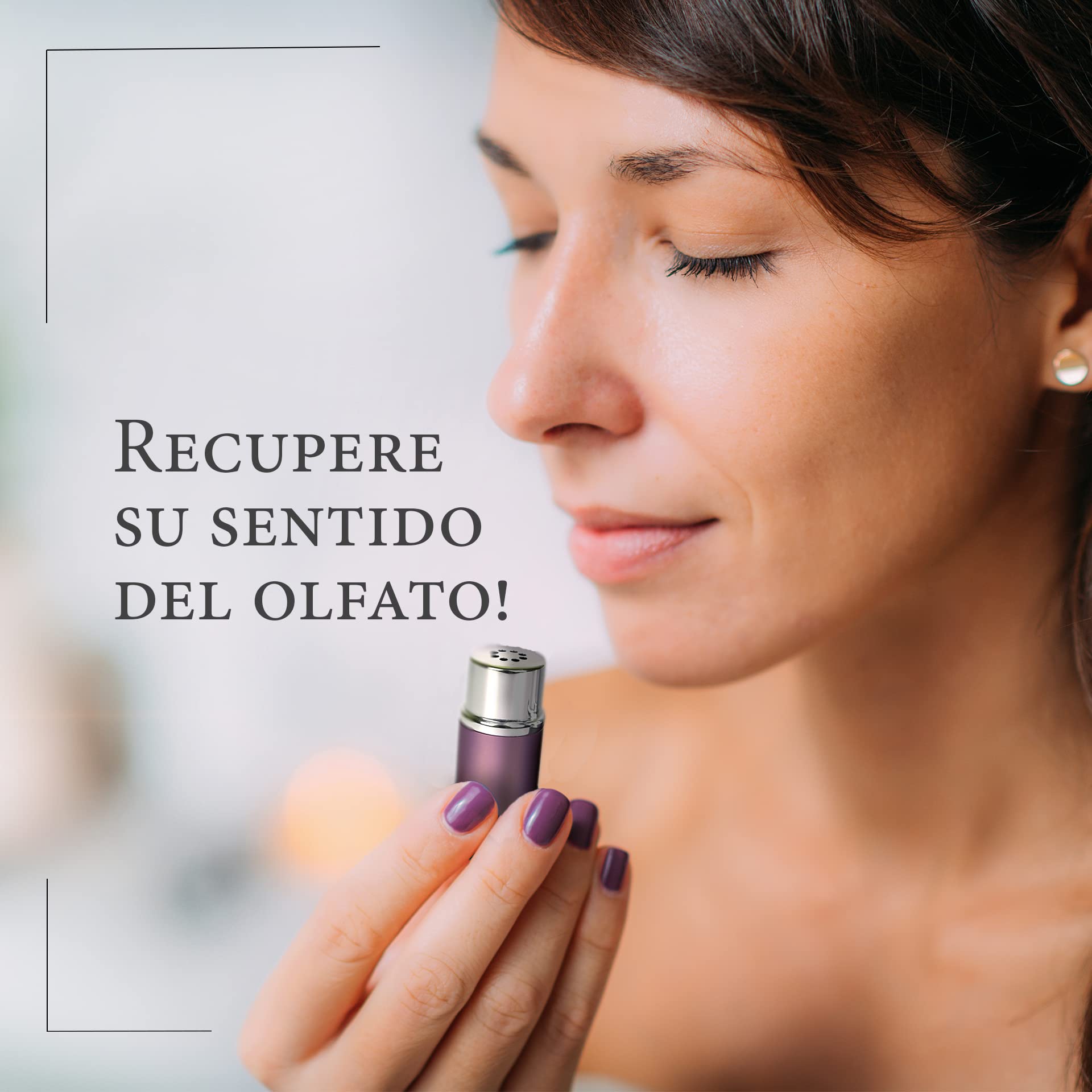 SOS Kit de entrenamiento olfativo 1 con inhaladores nasales – Entrena tu olfato y recuperación olfativa tras la pérdida del olfato – 100% aceites esenciales: eucalipto, rosa, limón y clavo