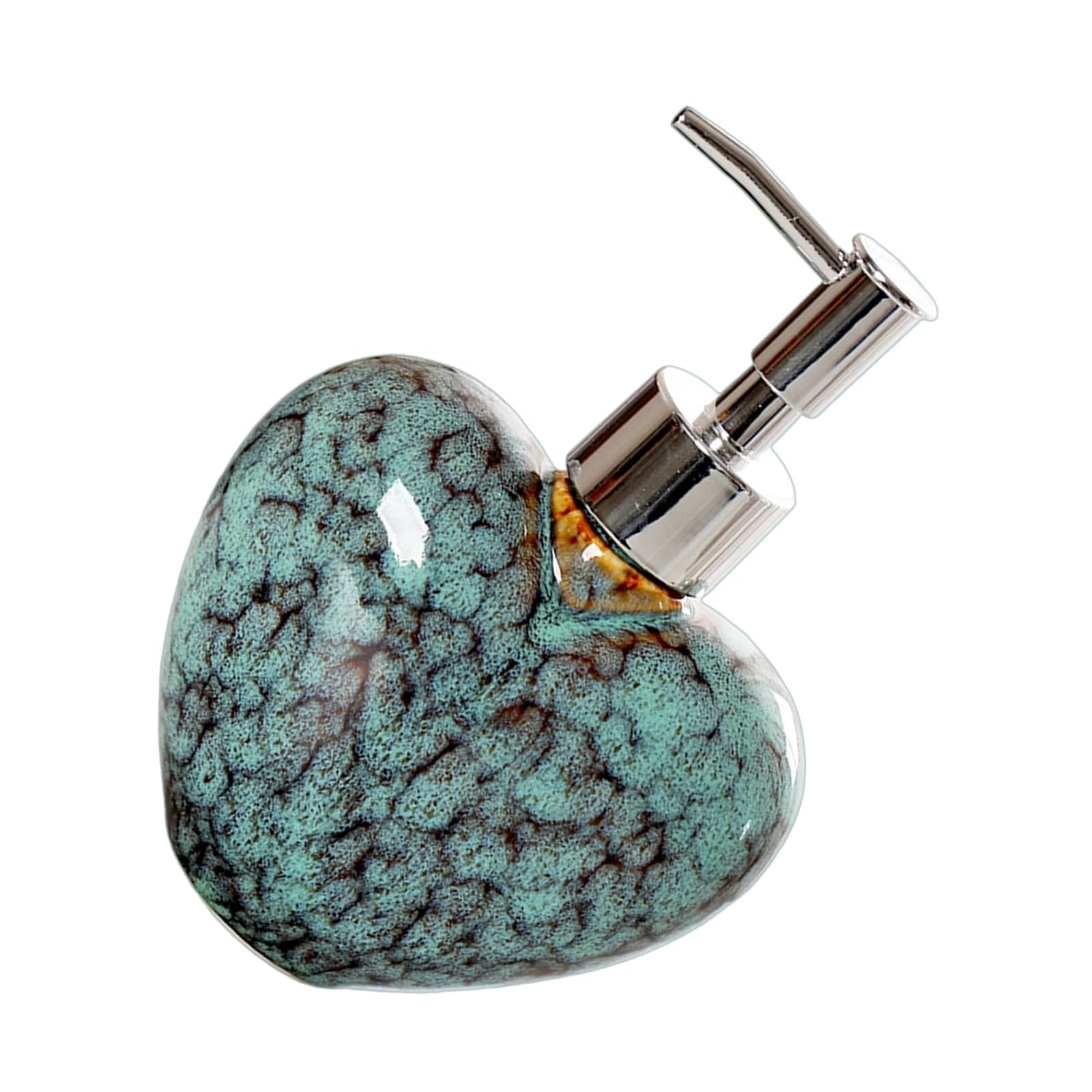 our fave Ceramic Lotion Bottle Heart Shaped Shampoo Makeup Remover Water Storage Bottle Home Bathroom Soap Liquid Container Ceramic Soap Dispenser