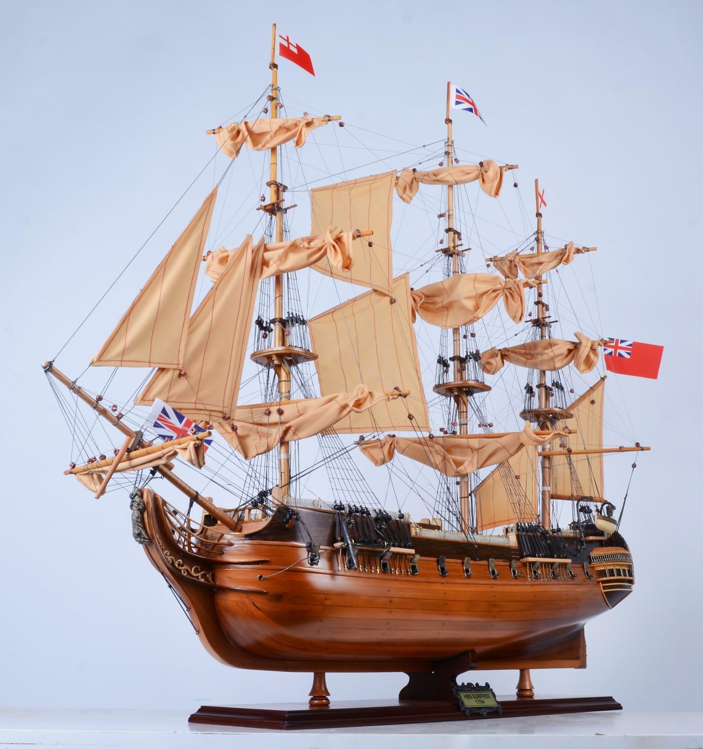 Amazon | 帆船模型 完成品 木製 HMS サプライズ号 HMS Surprise モデル 
