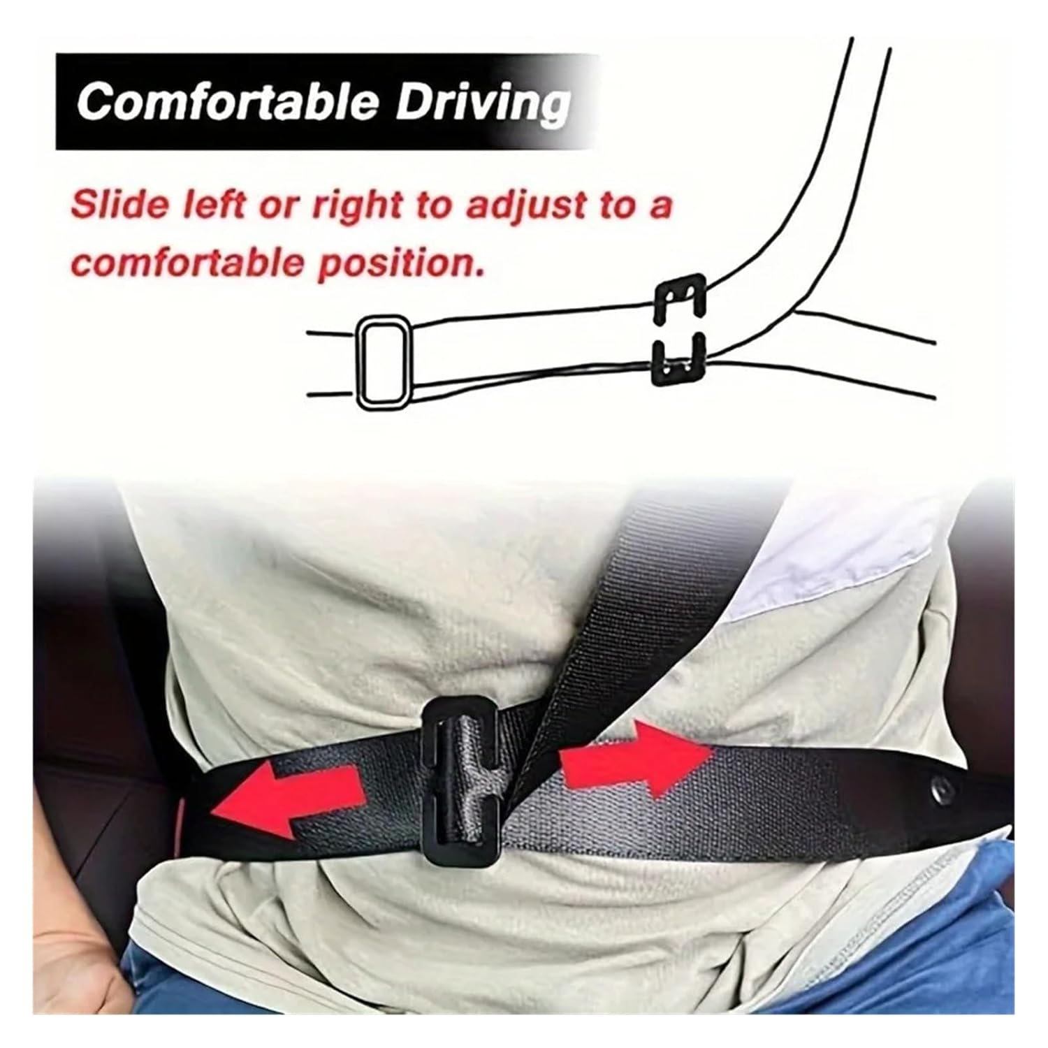 Universal Children Seat Belt Buckle Clip - 2/4Pcs Adjustable Shoulder Restraint for Car(4pcs)