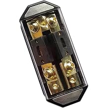 in-LINE ANL Fuse Holder 2 Way with Fuse 1X0GA-2X4GA Distribution Block Stereo/Audio/CAR