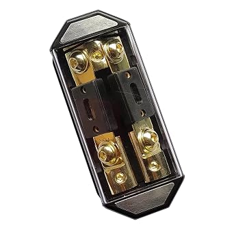 in-LINE ANL Fuse Holder 2 Way with Fuse 1X0GA-2X4GA Distribution Block Stereo/Audio/CAR