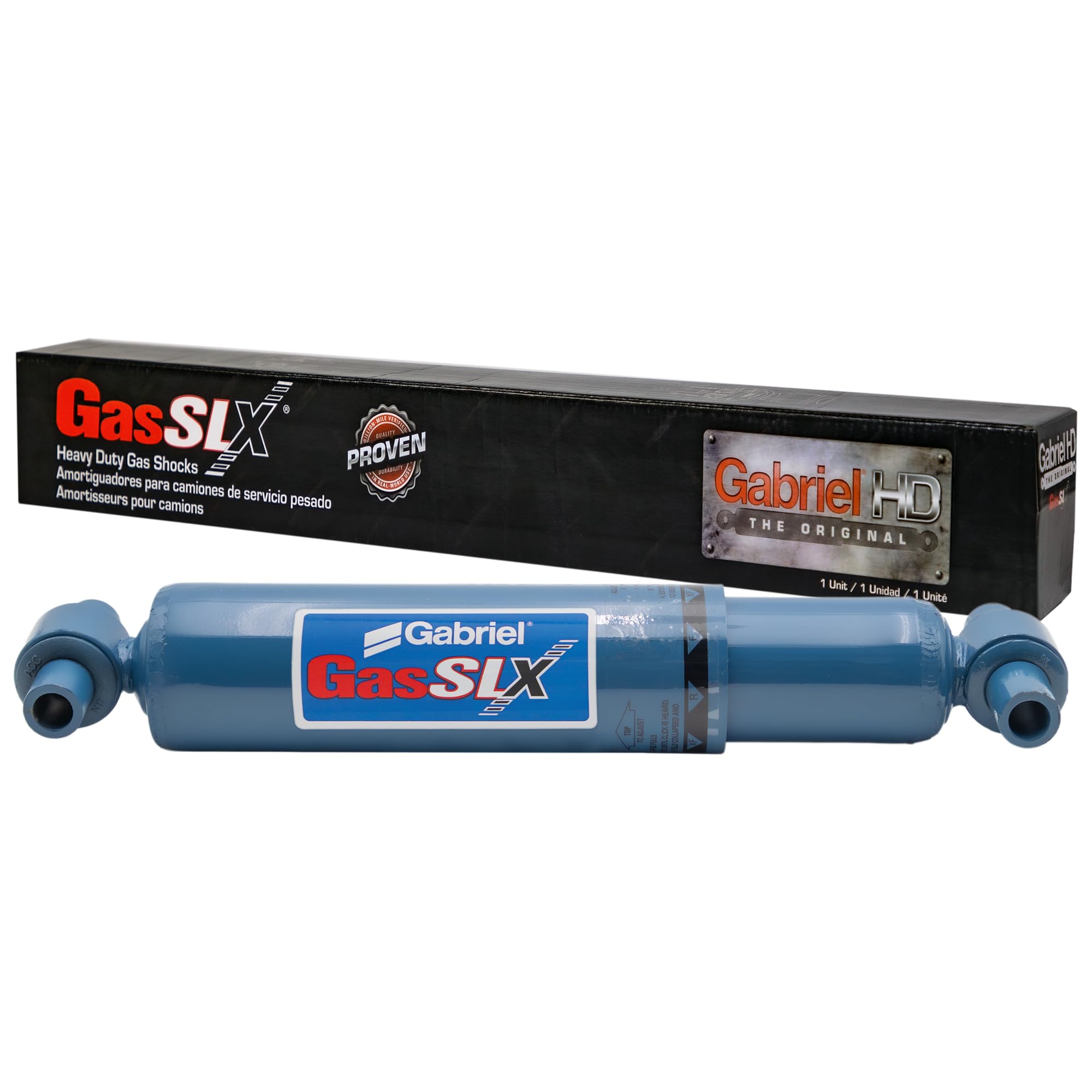 Gabriel 89458 GasSLX Adjustable HD Right Shocks Fits International ProStar 4300 4400 TranStar 8600 DuraStar LoneStar MV607 Paystar 9900 Series; OEM# 3549099C3 4164149C1 6127690C1