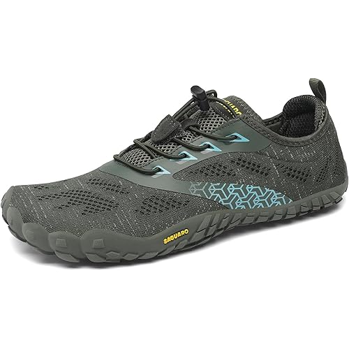 SAGUARO Womens Mens Barefoot Shoes Minimalist Trail Runner Wide Toe Box Zero Drop Outdoor Cross Training Shoe