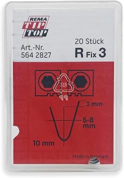 Rema TIP TOP R-3 Tire Regroover Round Edge Blades, 6-8mm Wide, up to 10mm deep, Professional Replacement Blades for Truck and Farm Tire Regrooving
