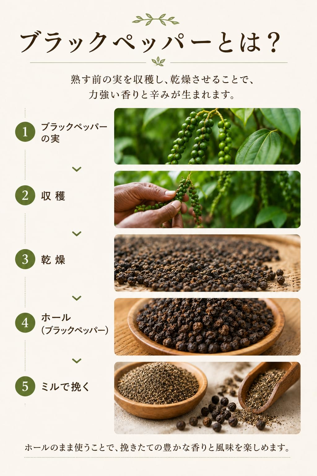 Amazon.co.jp: 有機ブラックペッパー（ホール） (100g) オーガニック