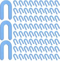 Yookeer 500pcs 1/16 Inch Tile Leveling Spacers - Reusable Horseshoe Shims for Marble, Granite, Porcelain & Large Tiles, Blue