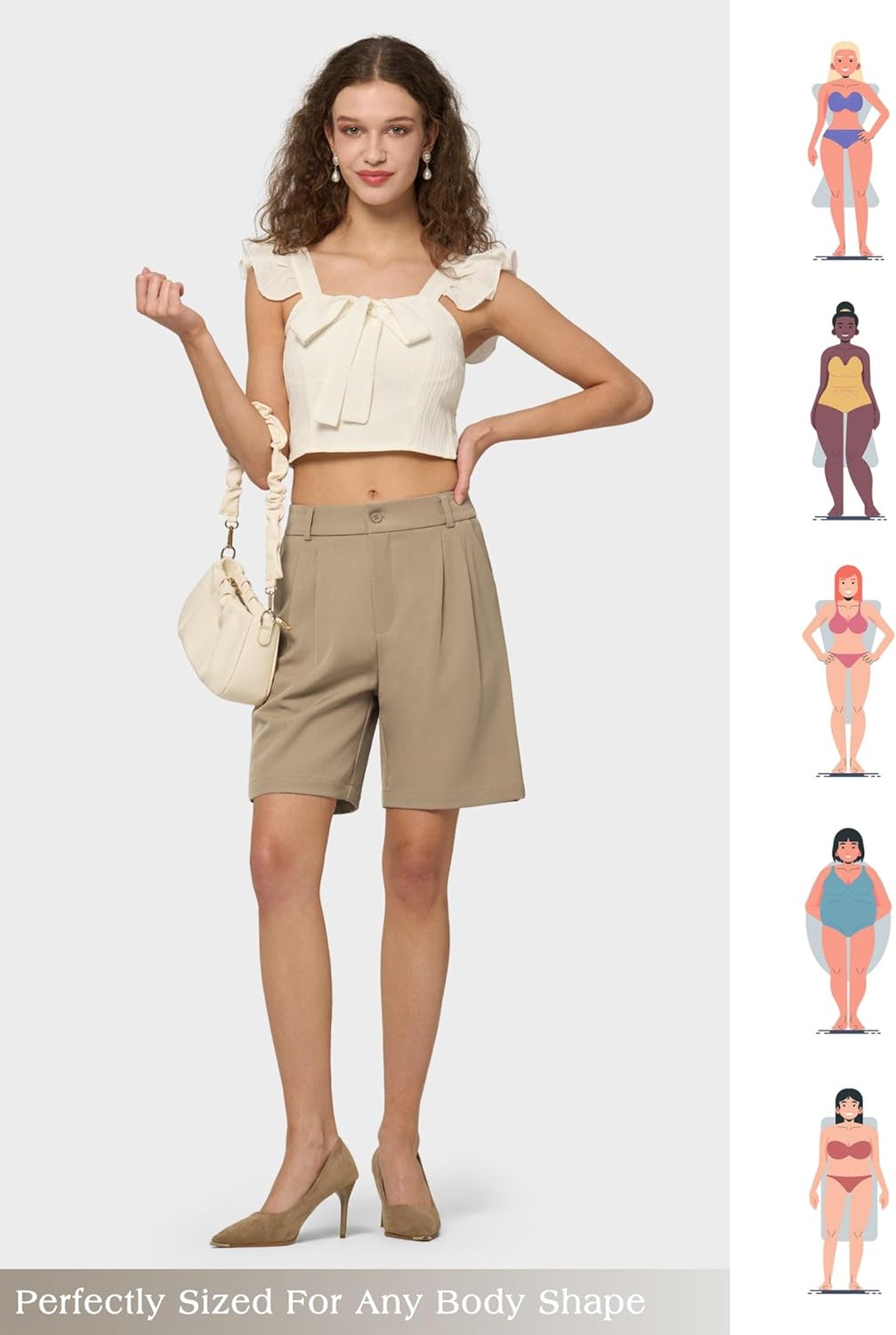 Willit Women's Shorts Wide Leg Dress Casual Work Summer Pleated Shorts High Waisted with Pockets 7" 10" - Image 6