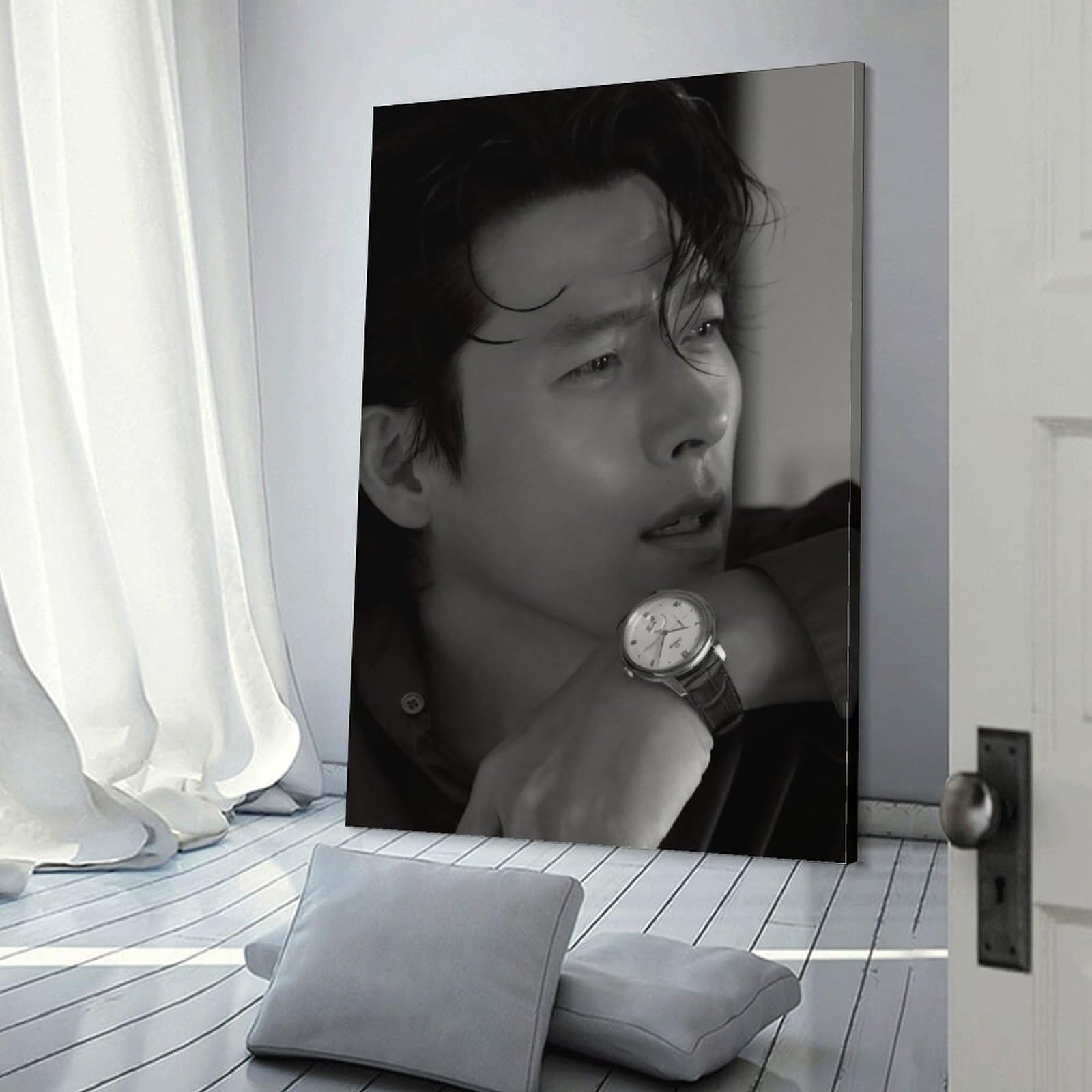 Amazon.co.jp: Hyun Bin ヒョンビン ポスター 韓流 かっこいいですの黒