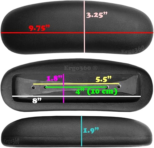 Miniatura 2 de Juego completo de 2 almohadillas de repuesto para silla de oficina