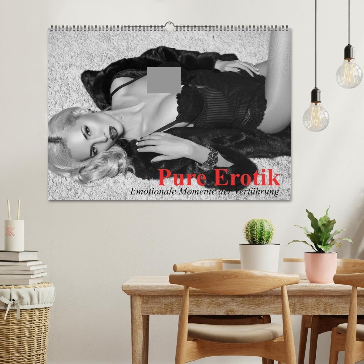 Pure Erotik. Emotionale Momente der Verführung (Wandkalender 2026 DIN A2 quer), CALVENDO Monatskalender: Traumfrauen in schwarz-weiß für sinnliche Stunden (CALVENDO Erotik)