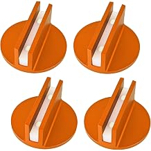 Universal Magnetic Jack Pad Pinch Weld Frame Rail Adapter, Orange, 4 Pcs