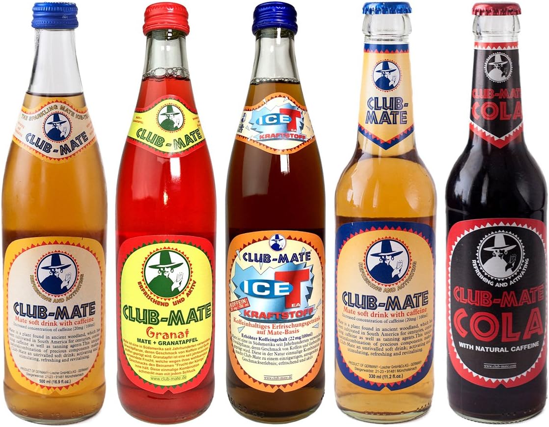 Club-Mate Sampler Case, 12 Count (Mixed 16.9oz and 12oz Bottles)