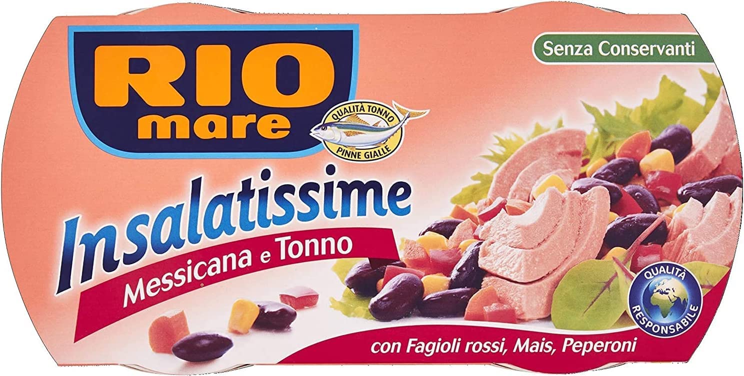 Rio Mare Insalatissime Delizia di Mais e Tonno Pinne Gialle 2 x 160 g + Insalatissime alla Messicana e Tonno Pinne Gialle 2 x 160 g + Insalatissime Orzo, Farro e Tonno 2 x 160 g