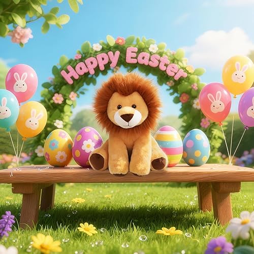 Miniatura 2 de Apricot Lamb Toys - Peluche de león rugido marrón, suave, perfecto para niños (león marrón, 10 pulgadas)