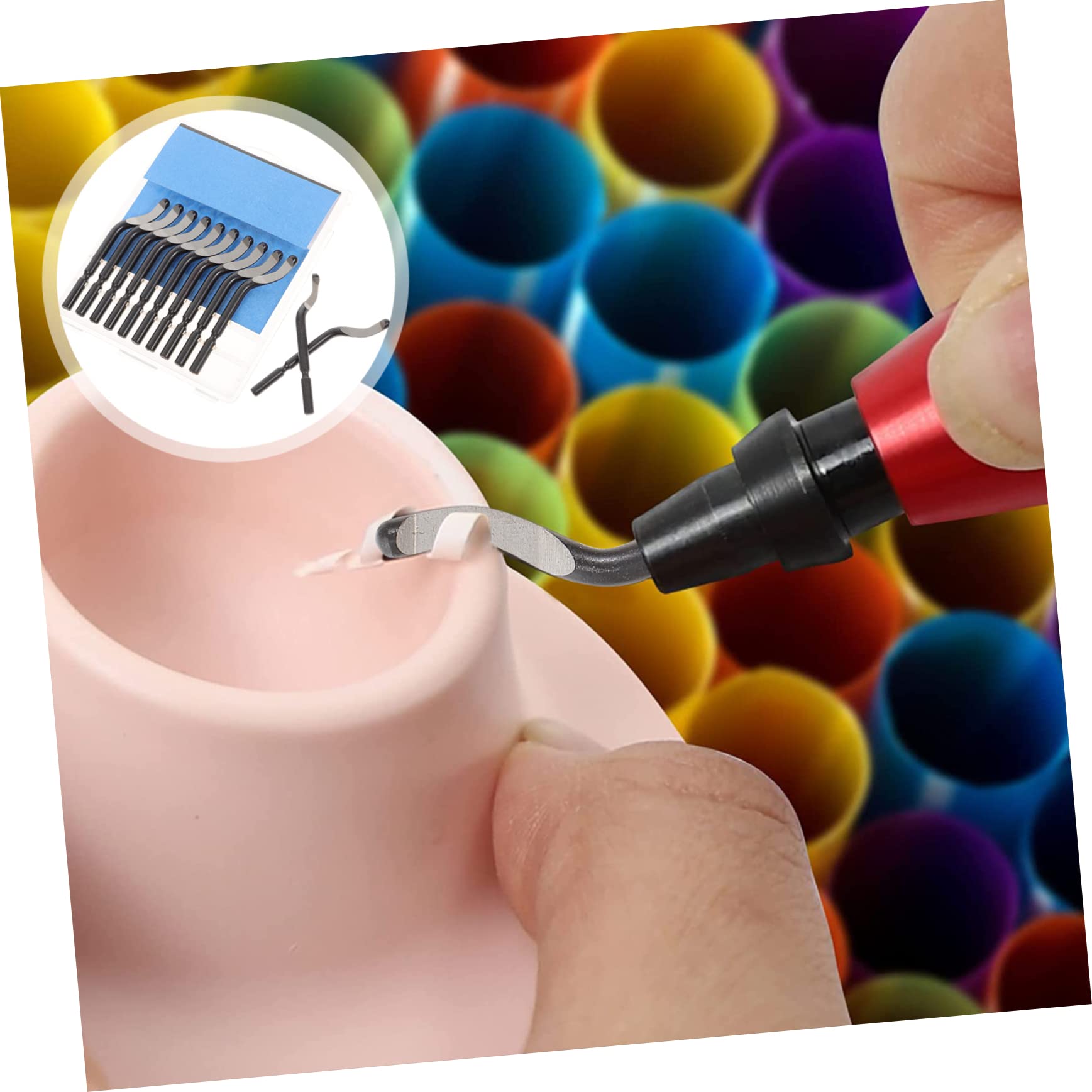 5 Sätze Teiliges Set Entgrater Präzise Entgratung Für Leichte Handwerkzeuge Mit Komfortablem Für Müheloses Arbeiten 10 Stück * 5