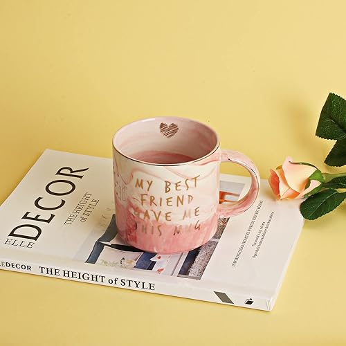 Miniatura 5 de Taza de cumpleaños con texto en inglés "Best Friend Gave Me This", divertido regalo de amistad para mujeres, mejores amigos, hermanas, ella, taza de