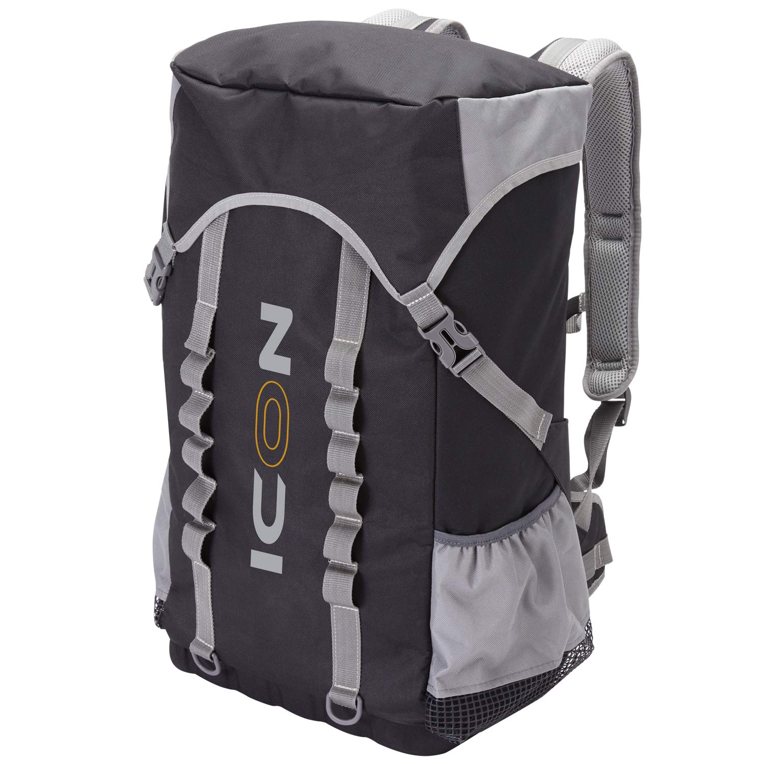 Icon Rucksack Sea Fishing Rucksack Luggage Bag Black & Grey - H1032