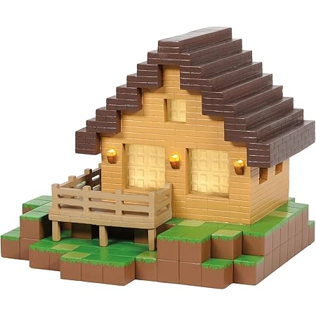Amazon Com Department 56 Minecraft 村莊屋 6 375 英吋 多色 居家與廚房