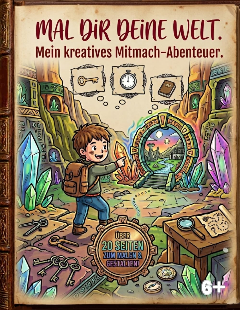 Mal dir deine Welt. Mein kreatives Mitmach-Abenteuer: Ein interaktives Abenteuer-Malbuch für Kinder ab 6 Jahren – Mit Rätseln, Ausmalbildern und Platz ... Ideen (Meine Abenteuer-Malbücher für Kinder)