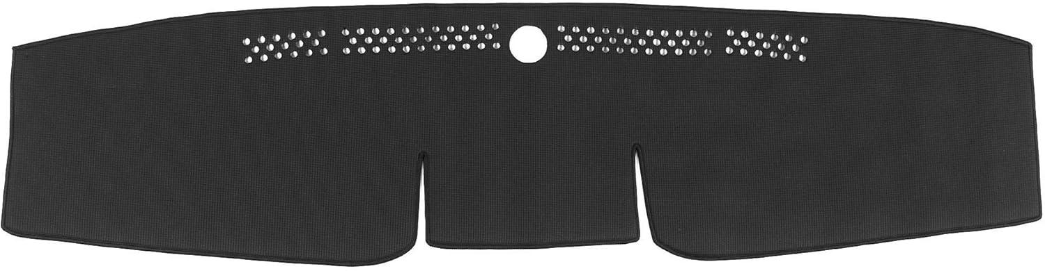 WellVisors Black Dash Mat Dashboard Cover Compatible with Ford 2010-2014 Mustang