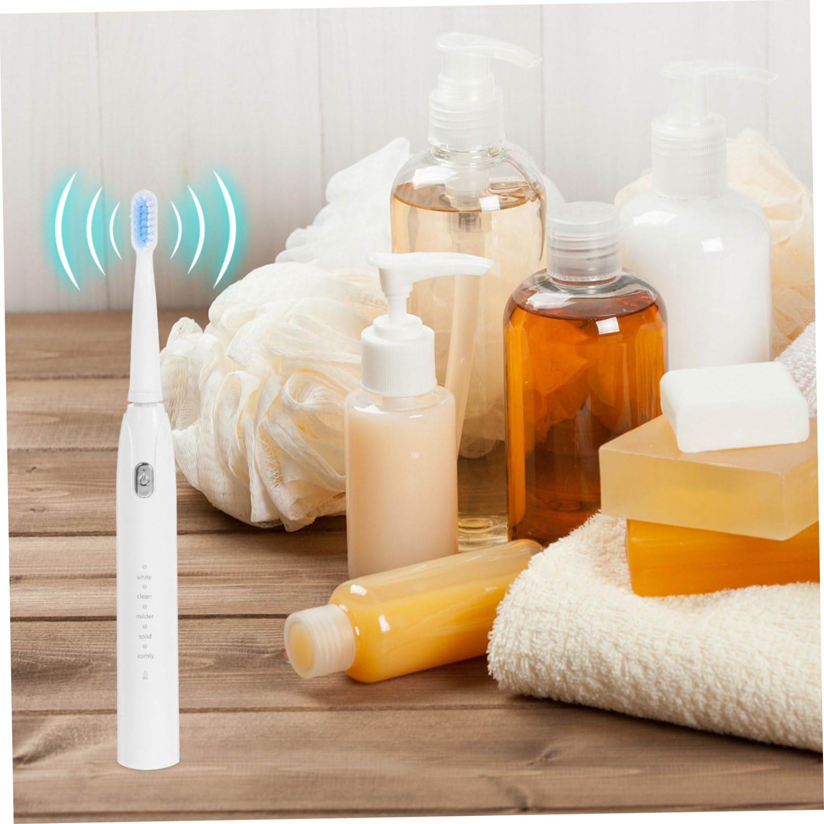 Healvian 2pezzi Spazzolino Elettrico Con Ricarica Usb e Velocità Spazzolino Setole Morbide Per Pulizia Completa Dei Denti Gengive Timer Automatico Di Minuti Per Igiene Ottimale Bianco