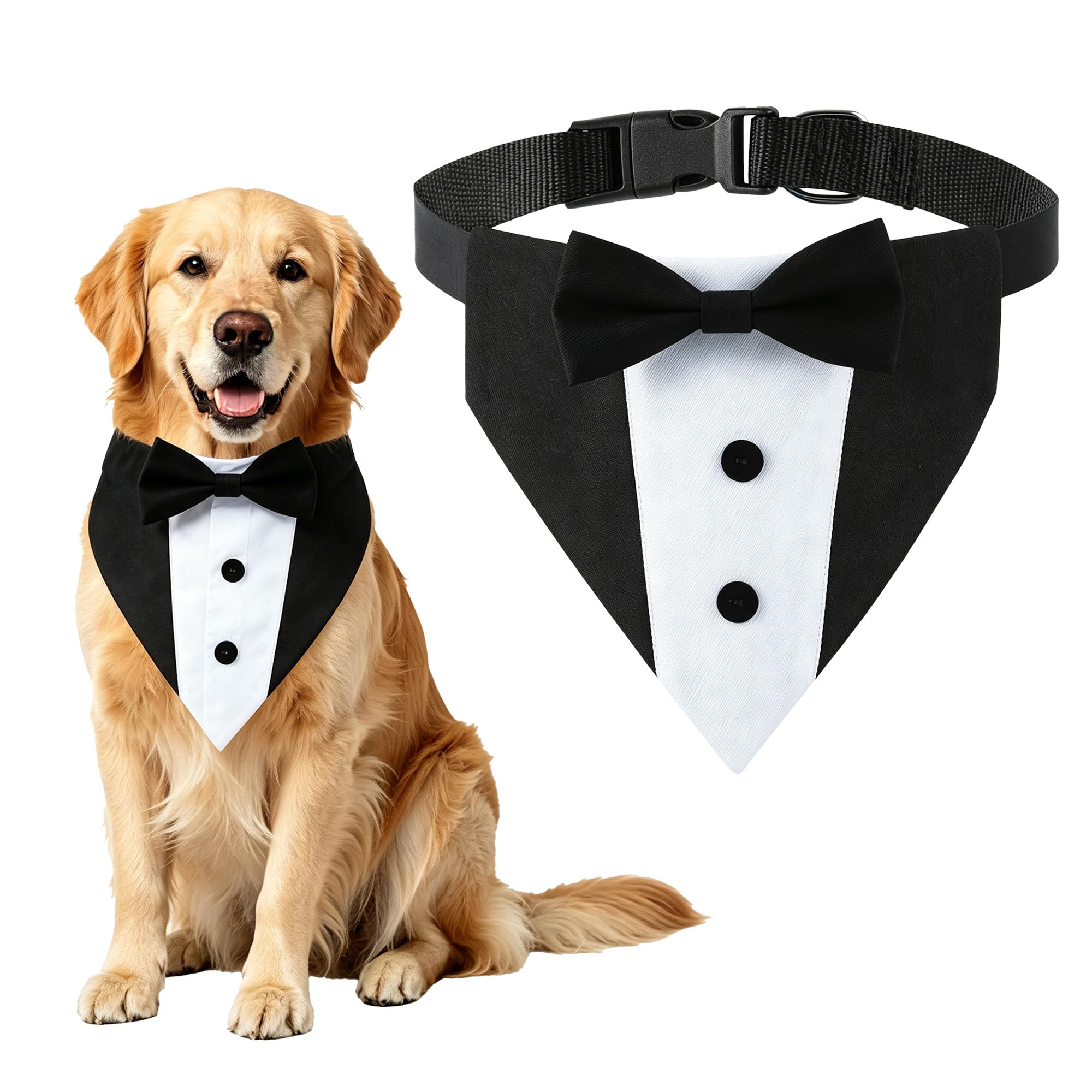 Dog Bow Tie Bandana Pet Wedding Outfit Engagement Birthday Party Supplies