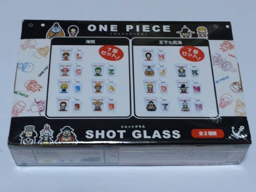 ONE PIECE ショットグラス ショットグラス(合計14個)【ワンピース ショットグラス2種類(14