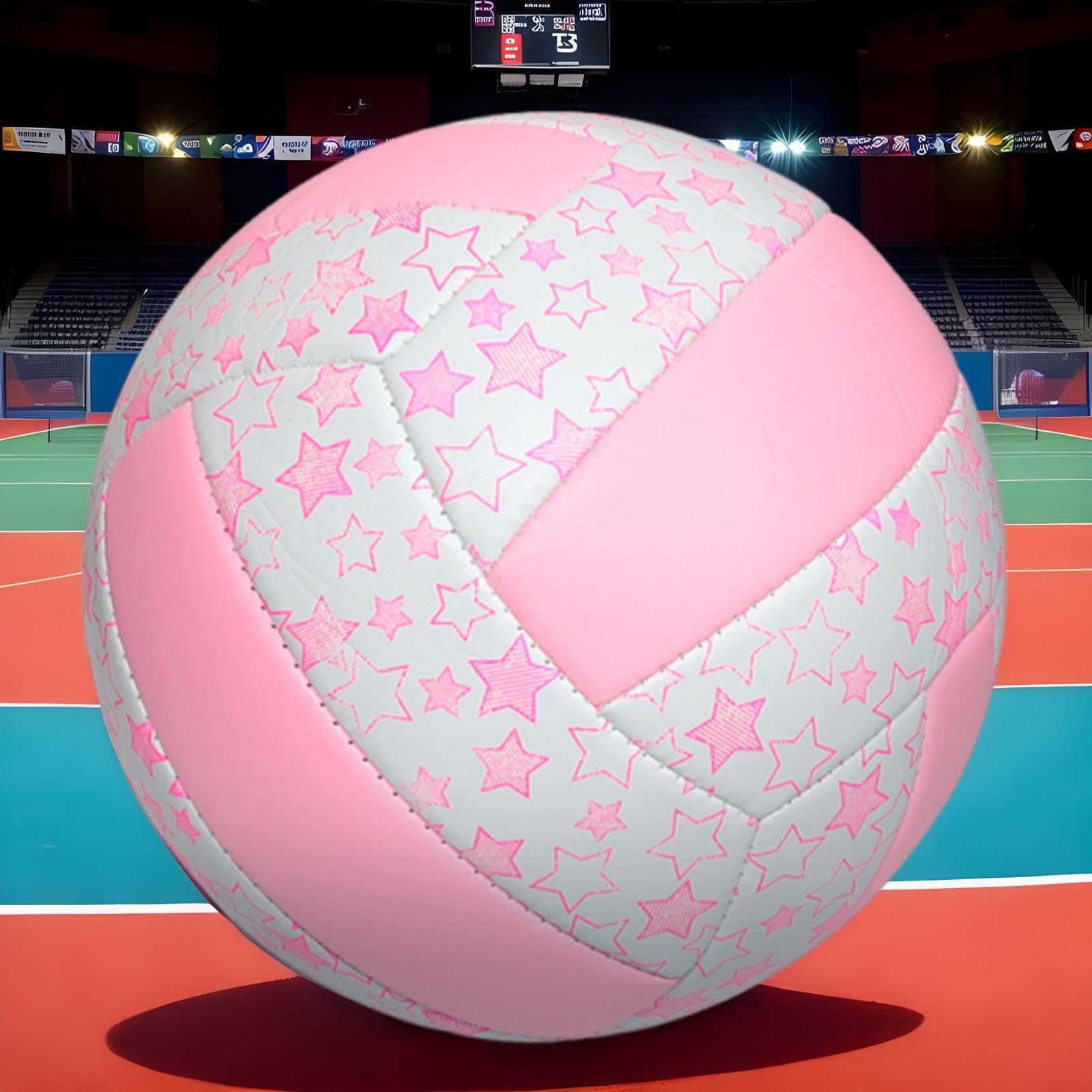 Vóley Playa,Balón De Entrenamiento PVC Talla 5 | Fácil de Controlar Balón Estándar de Competición para Escuelas, Entrenamientos y Playa