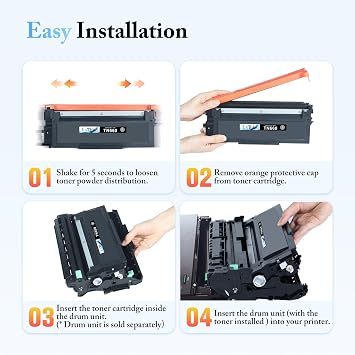 LxTek TN660 Toner Cartridge Replacement for Brother TN660 TN-660 TN630