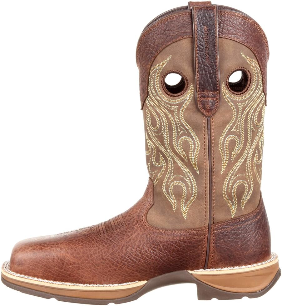Durango Men's Rebel Work Western Boot, Distressed Brown and TAN, 7.5