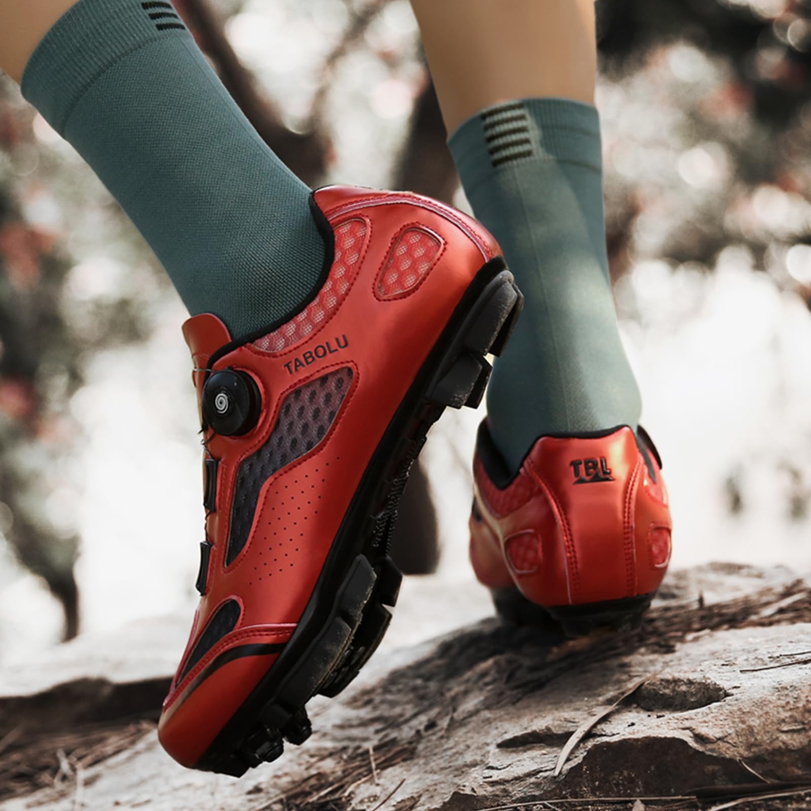 Scarpe MTB Uomo Donna Scarpe Mountain Bike Compatibili con Pedali SPD 2 Bulloni con Tacchette Scarpe Ciclismo All'aperto