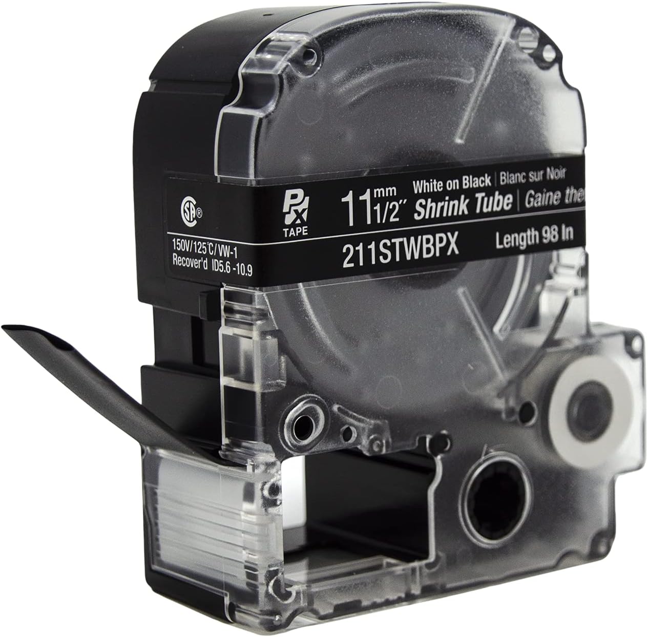 LABELWORKS 211STWBPX Shrink Tube AWG 2-8 White on Black Shrink Tube - 1/2" (11MM) Wide, 96" - Image 6