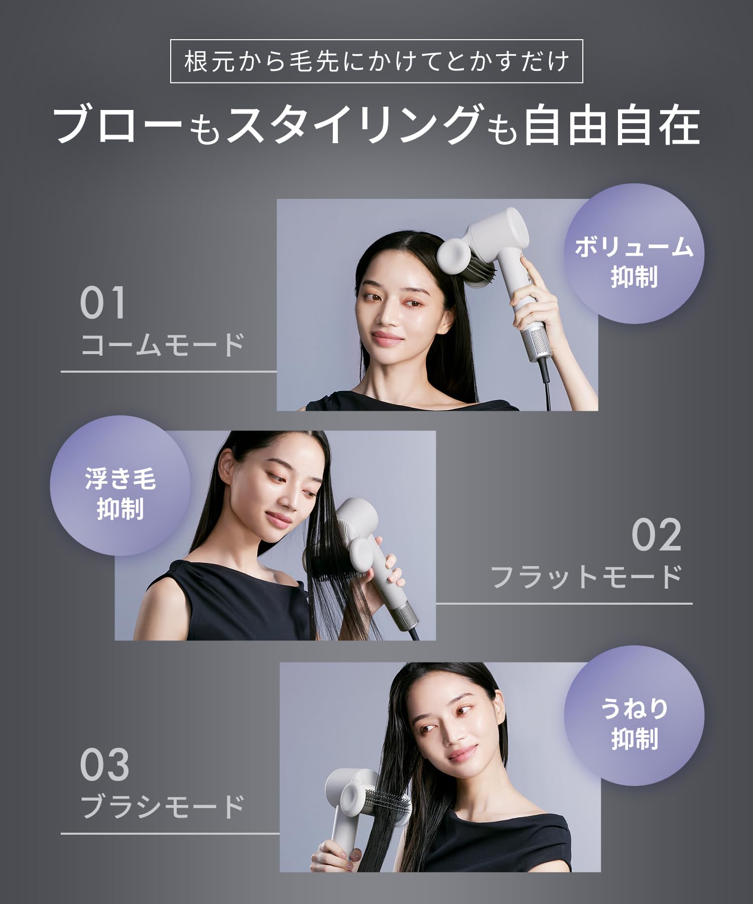 Amazon.co.jp: SALONIA サロニア スムースシャインスマートドライヤー