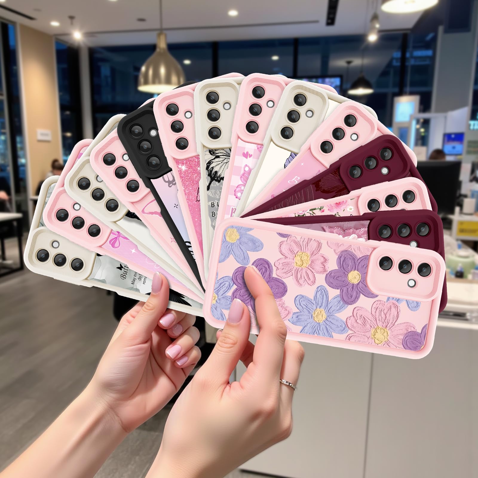 Etui do Samsung Galaxy A15 5G, kreatywny wzór motyla, dla dziewcząt i kobiet, miękki silikon, odporne na wstrząsy, odporne na zarysowania, etui do Galaxy A15 (3D, różany motyl)