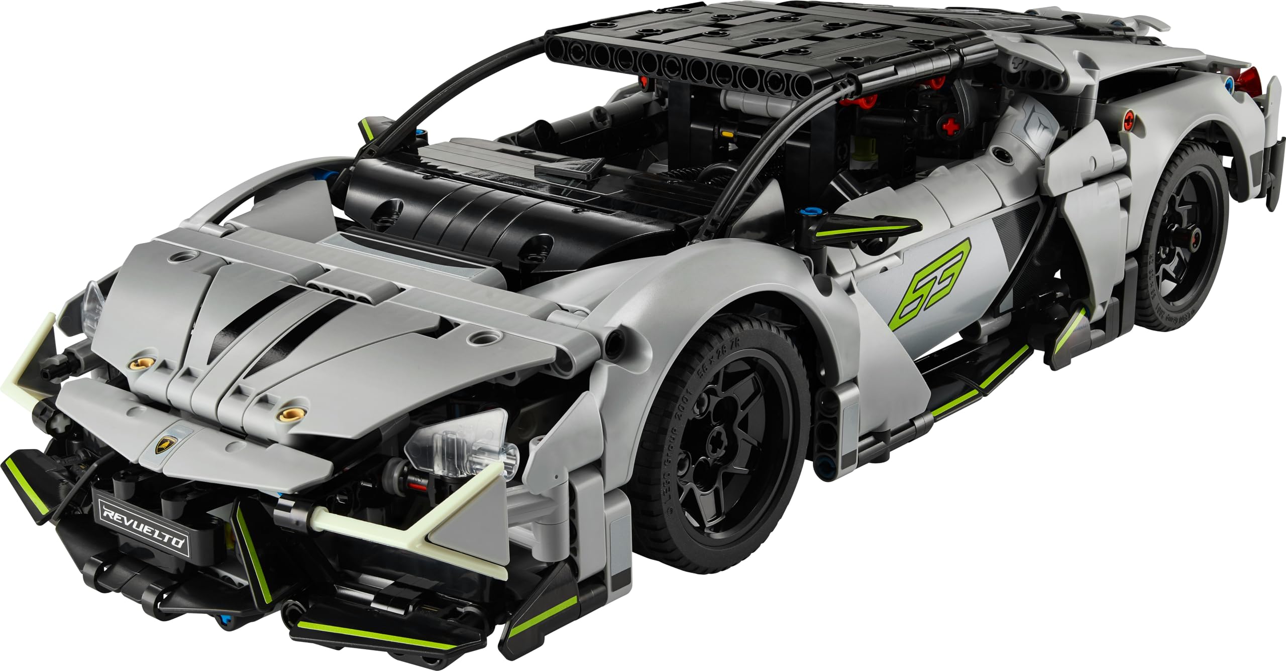 LEGO Technic Lamborghini Revuelto Supersportwagen Spielzeug – ferngesteuertes Automodell mit Lichtfunktionen, Lenkung und wiederaufladbarem Akku-Hub – Geschenk für Jungen ab 10 Jahren – 42214