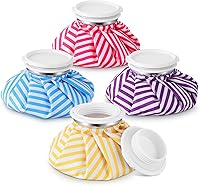 Vista 14 de Honoson Paquete de 4 bolsas de hielo reutilizables y bolsas de agua caliente para adultos para calor y frío, bolsa de hielo elástica transpirable