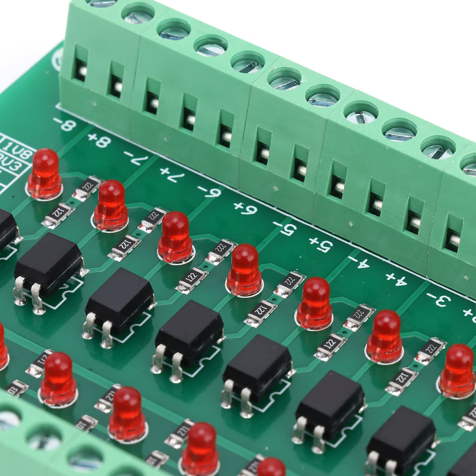 Module D'isolement Optique Walfront Fréquence de Commutation de Limite 20KHZ Convertisseur D'isolateur à 8 Canaux Optocoupleur Carte de Convertisseur de Signal PLC 12V à 3.3V
