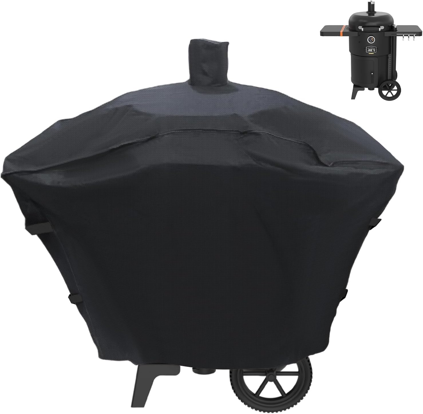 Grill Cover for Oklahoma Joes Tahoma 900 Auto-Feed Charcoal Grill 24203104 25203114, for Oklahoma Joe's Tahoma 900A DLX Auto-Feed Charcoal Smoker & Grill 24203105 25203115, Heavy Duty Waterproof Cover