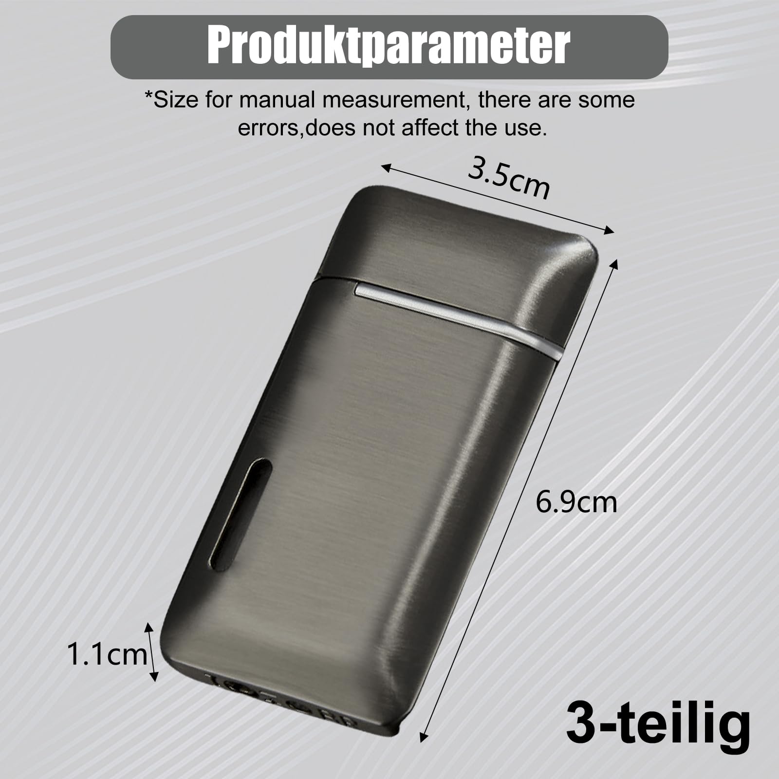 3 Accendini Mini Tempesta - Antivento, Doppia Fiamma Jet, Ricaricabili - Foto 3