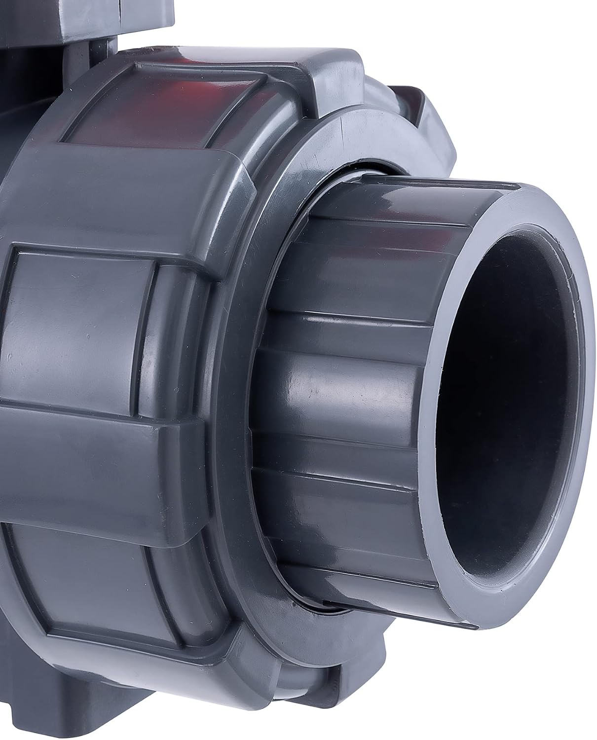2 Way PVC Union Ball Valve 1.5" Quick Union Water System Ball Valve Full Port (1 1/2")