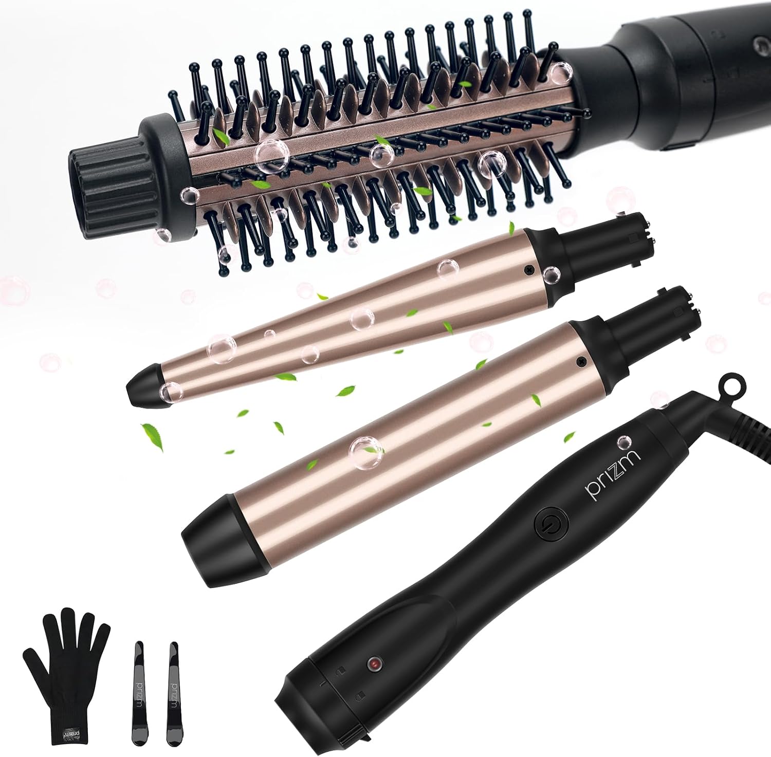Prizm 3-in-1 Interchangeable Barrel Curling Iron Set-0.6 to 1.25 Inch