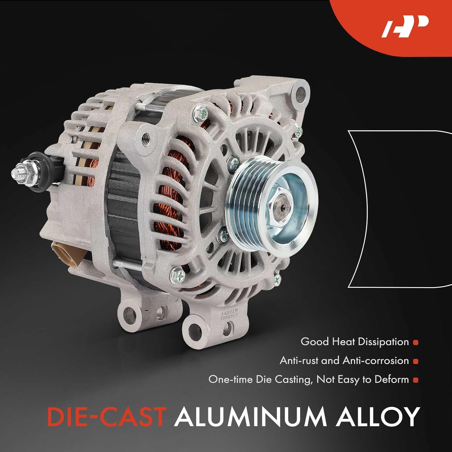 A-Premium Alternator Compatible with Subaru Forester 2011 2012 2013 2.5L, 12V 110A 6-Groove Pulley Clockwise, Replace# 23700-AA701, A002TL0091A