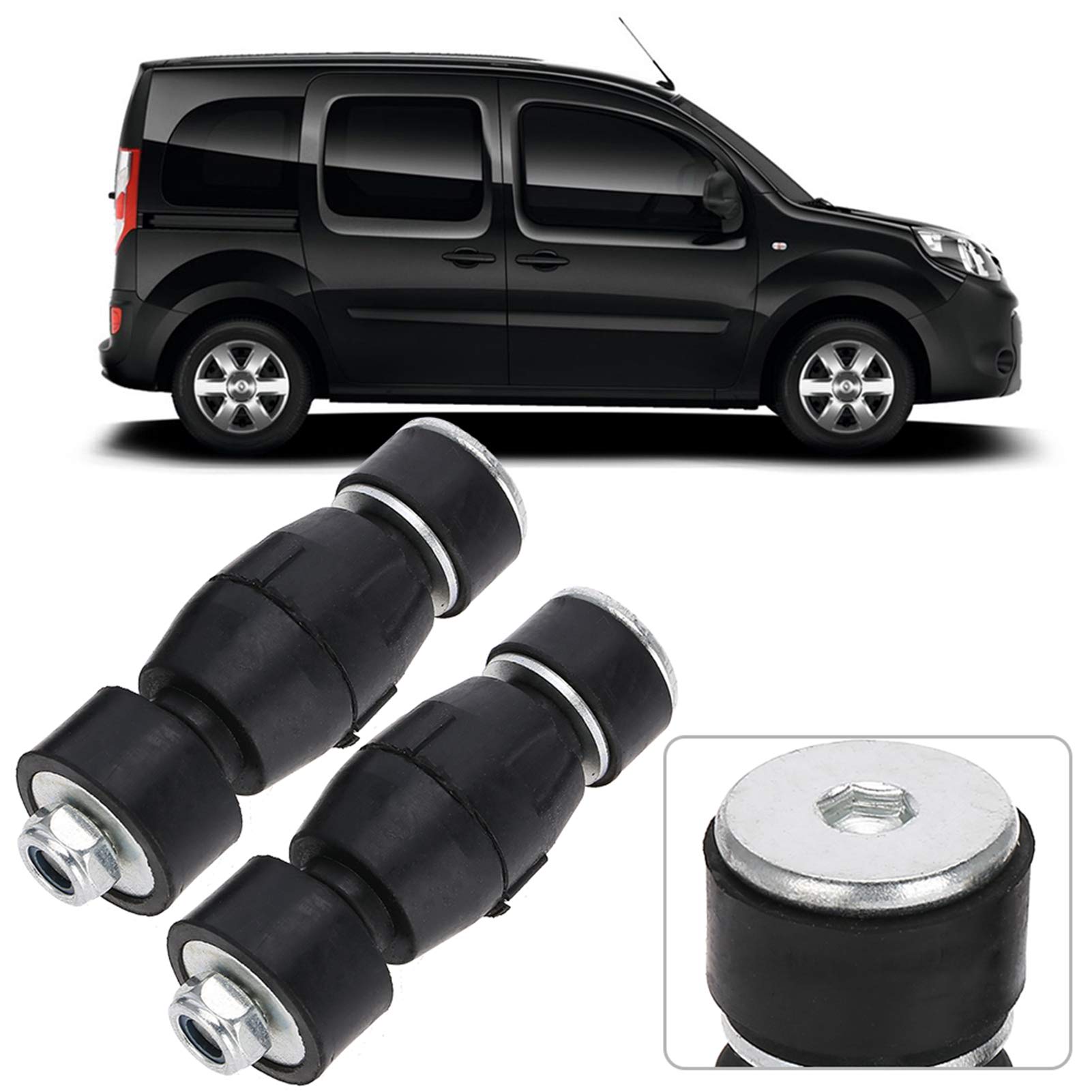 Enlace de barra estabilizadora, 1 par de enlaces de caída de barra estabilizadora delantera estabilizadora para Clio Kangoo 7700799404